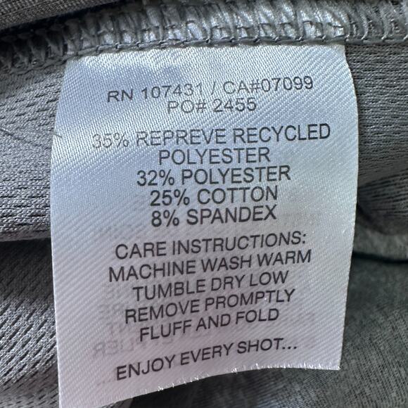 Linksoul Golf Shorts Men’s 2XL XXL Gray Logo All-Over Print Drawstring Lined - Picture 7 of 10